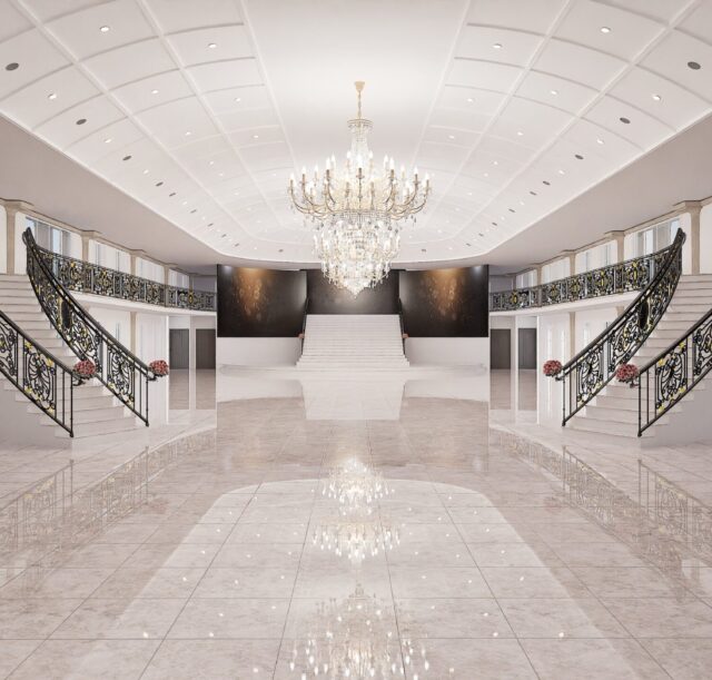 l'interieur de la salle le domaine des rois